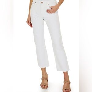Avec Les Filles White Ankle & Cropped Jeans